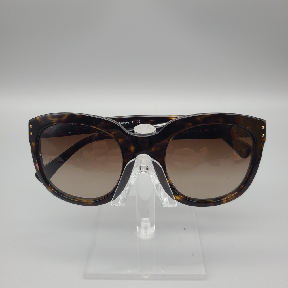 Coach Casey HC 8047 Dark Tortoise Sunglasses Brown Gradient Lens 51-22-135